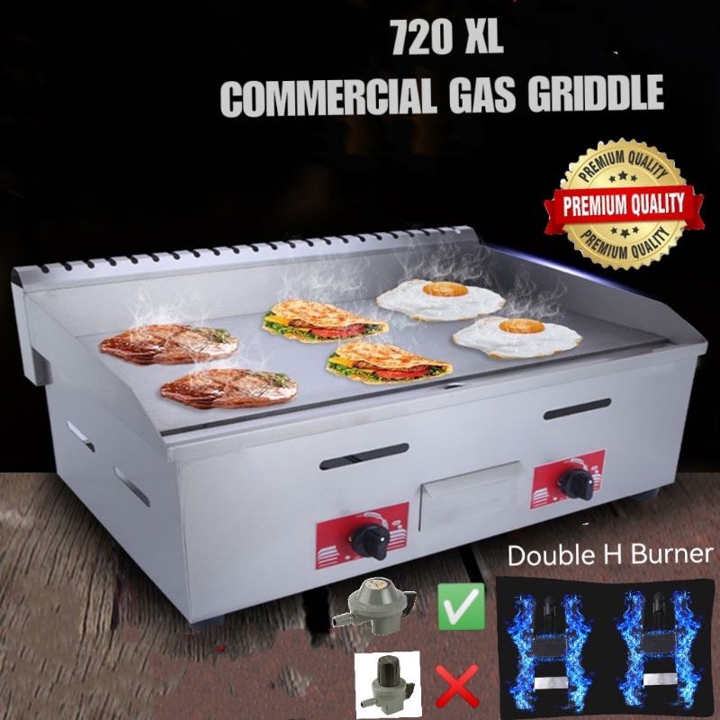 MD SINAR 720 COMMERCIAL GAS GRIDDLE 720 dapur gas grill burger pan food truck