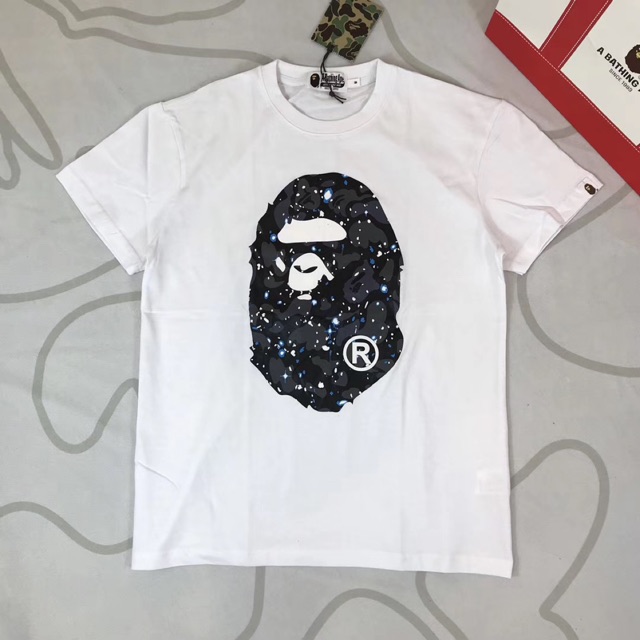 space camo bape tee