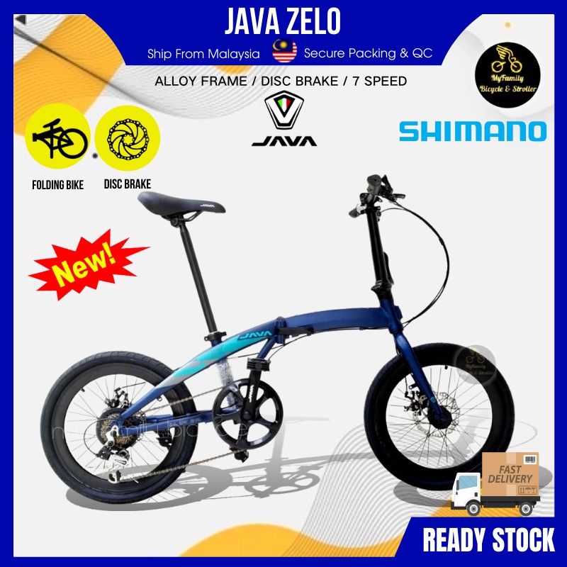 [MFB] Java Zelo Folding Bike 20" Basikal Lipat (7 Speed) With Shimano Group Set Shopee Malaysia