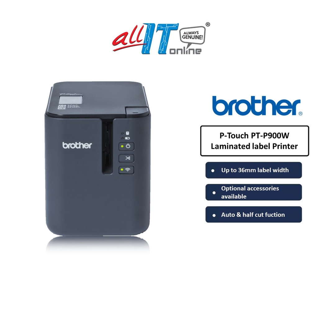 Brother PTouch PTP900W Industrial Label Sticker Printer Wifi