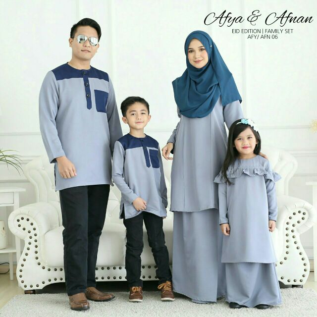  Family Set Sedondon Kurung Afya Kurta Afnan Kids Clothing 