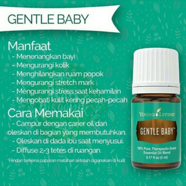 Promo Young Livings Gentle Baby Essential Oil 5ml Shopee Malaysia