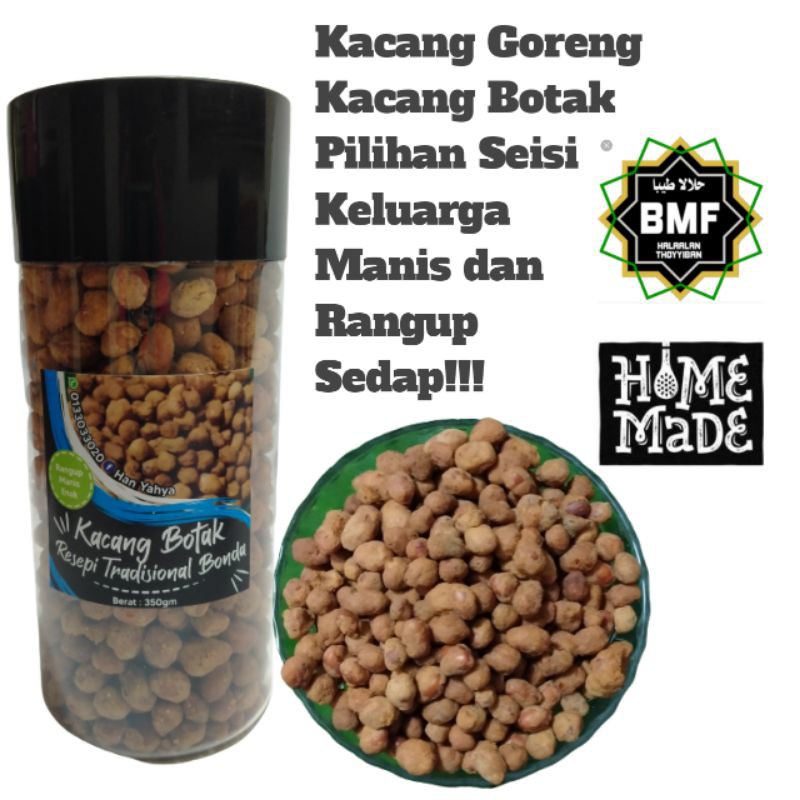 Ready Stock Woo Sedapnya Kacang Goreng Ni Kacang Botak Resipi Tradisional Bonda Snek Kudapan Shopee Malaysia