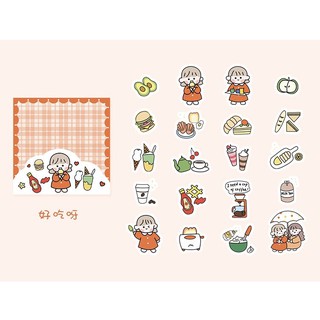 ready stock 40pcs cute korean stickers cartoon diy aesthetic notebook journal shopee malaysia