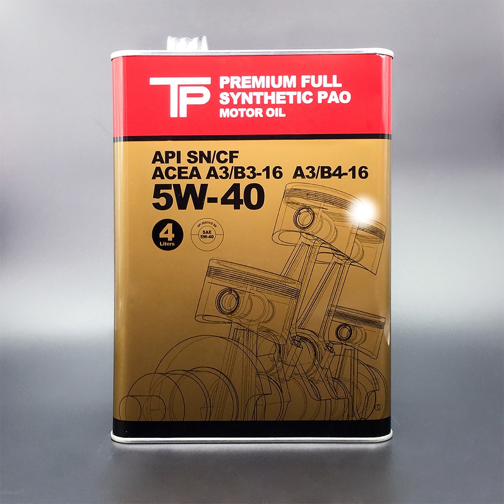 TP Motor Oil Premium Full Synthetic PAO 5W40 - Product of Japan