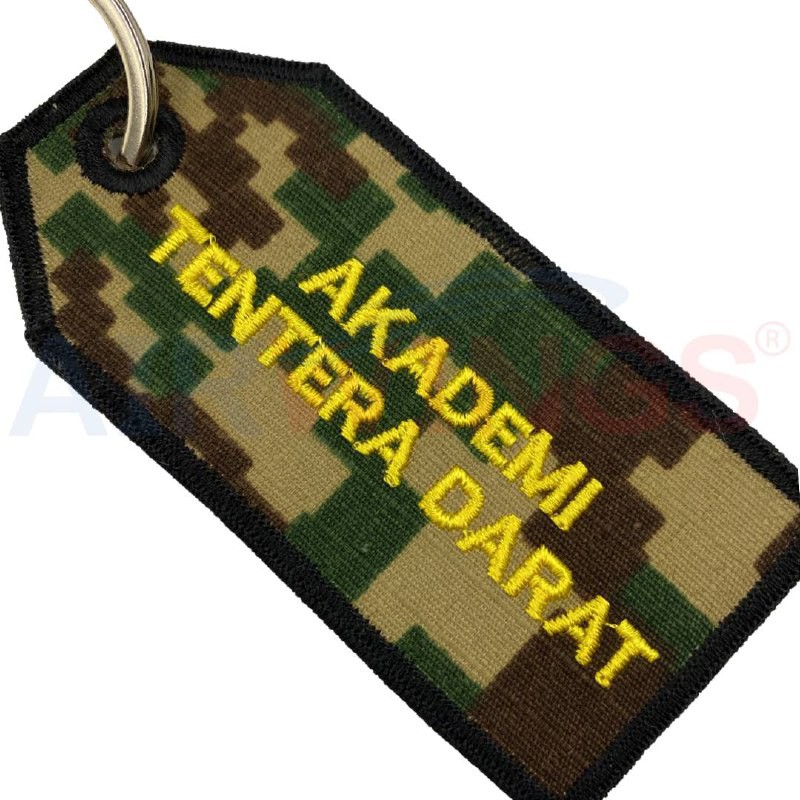 Key Tag Akademi Tentera Darat Atd Embroidered Shopee Malaysia