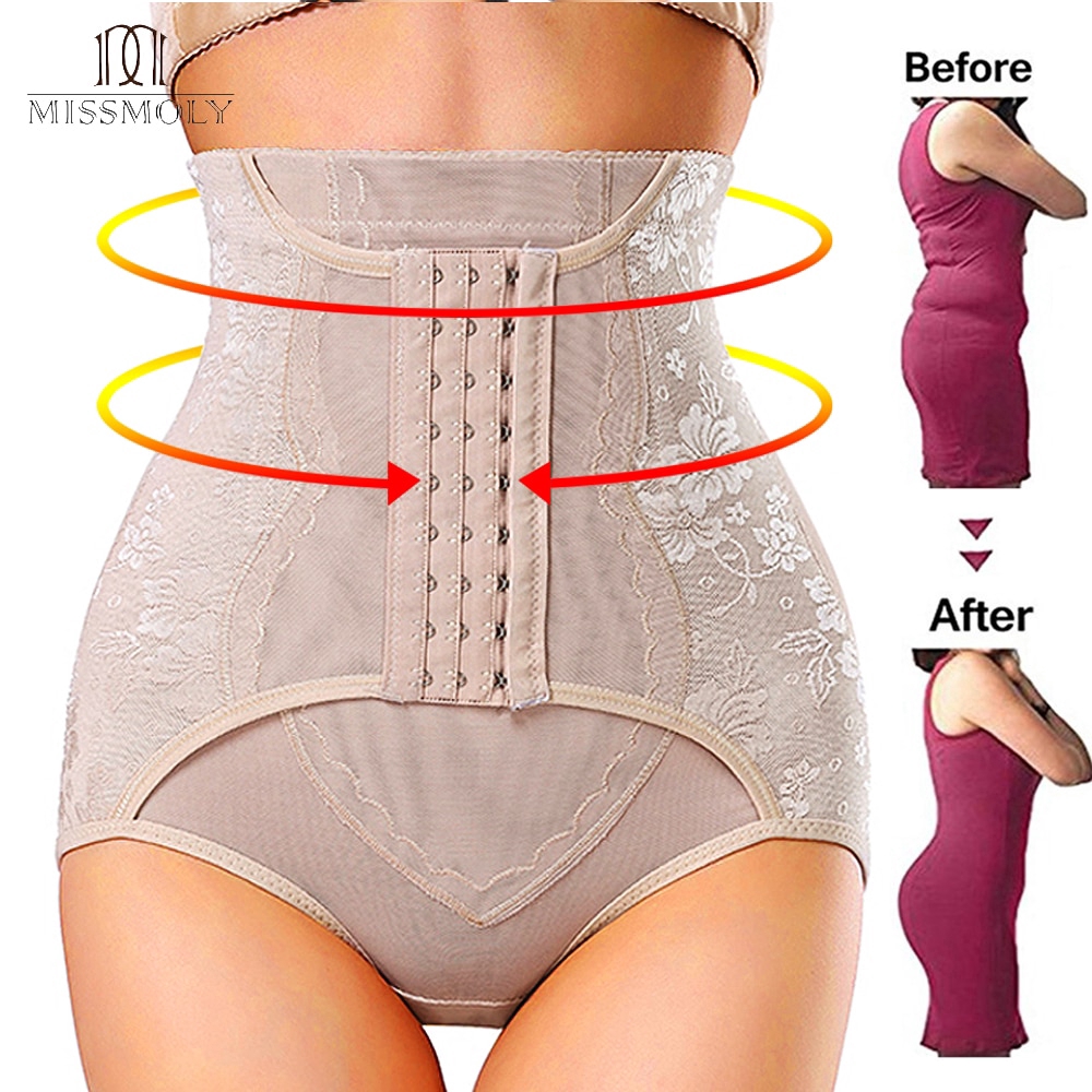 Womens High Waist Panties Cincher Girdle Tummy Slimmer Seamless Control Body Faja Shaper