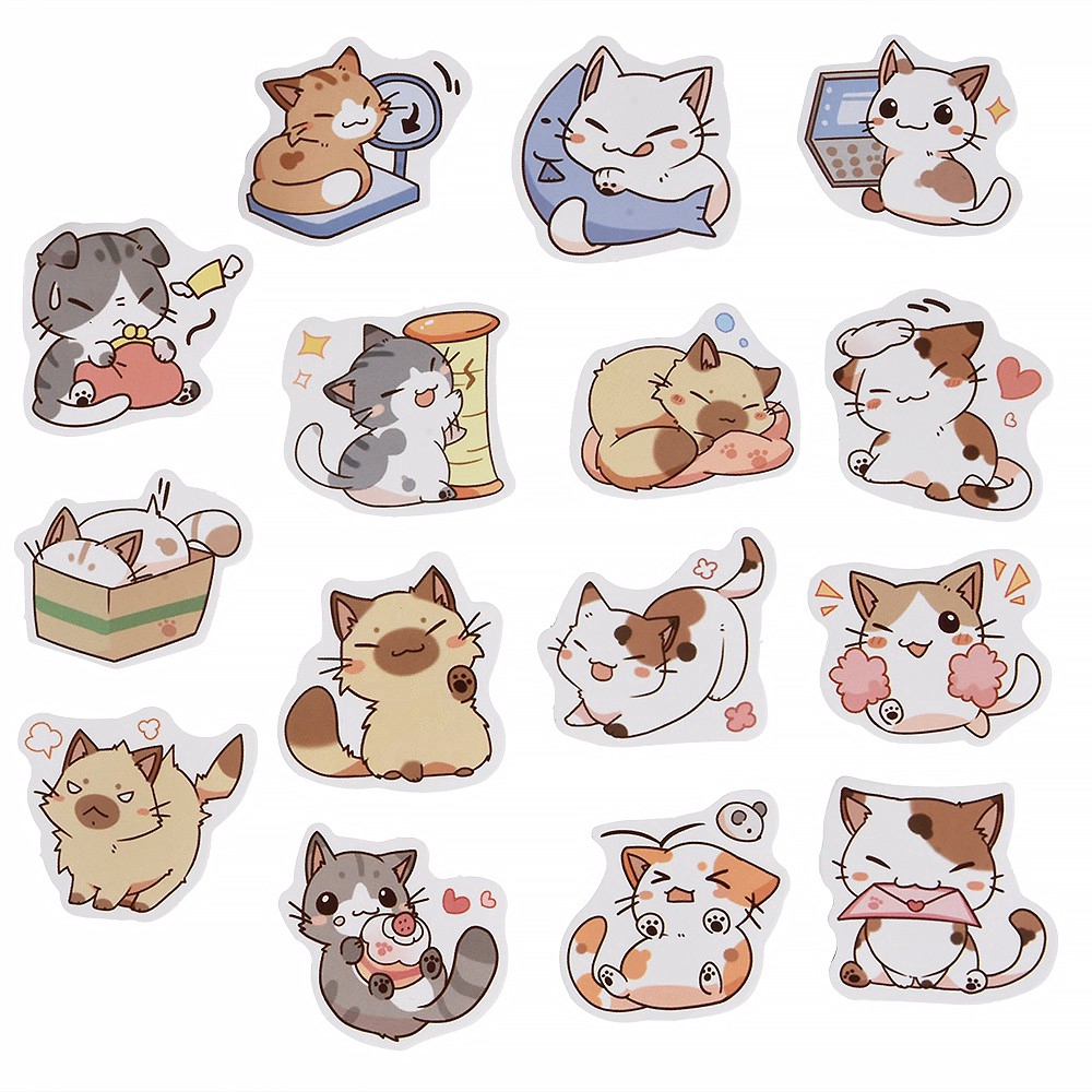 cartoon cat stickers