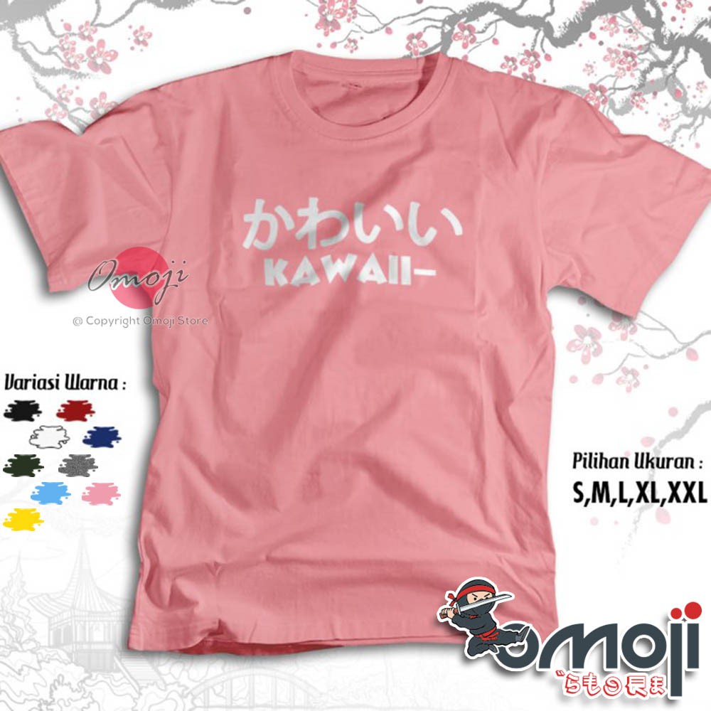 Japanese Kawaii Hiragana Distro T Shirt Premium Tshirt Exclusive Japan Kanji 2614 Shopee Malaysia