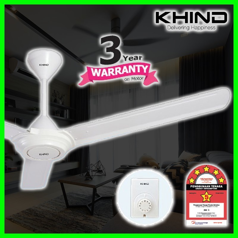 Borong Kipas Siling Murah 3 Daun Putih 3 Tahun Warranty 60 Inci 60 White Ceiling Fan 3 Bilah Syiling Kdk Panasonic Shopee Malaysia