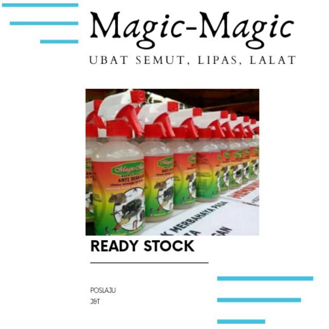 Ubat Semut, Lipas (MAGIC-MAGIC : spray anti serangga 