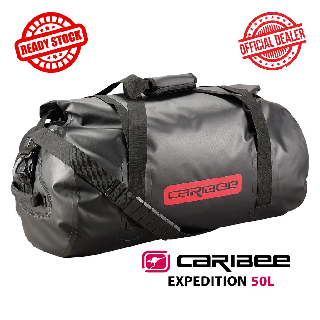Caribee Expedition 50L Waterproof Duffel/Offshore Bag Black Shopee