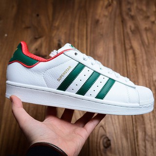 adidas superstar green red