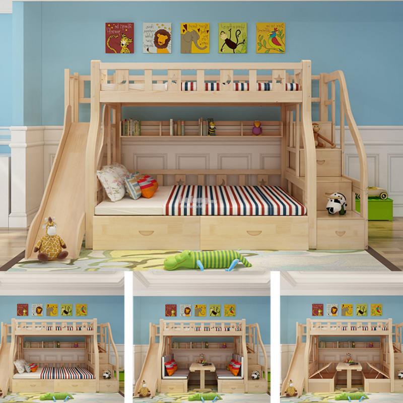 wooden bed kids