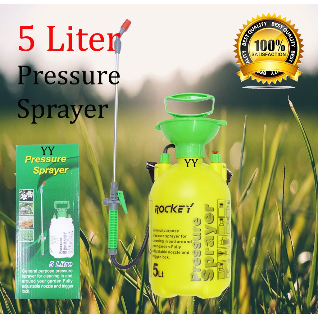 YY DiY 5 Liter Garden Pressure Sprayer Pump Sprayer and Plastic ...