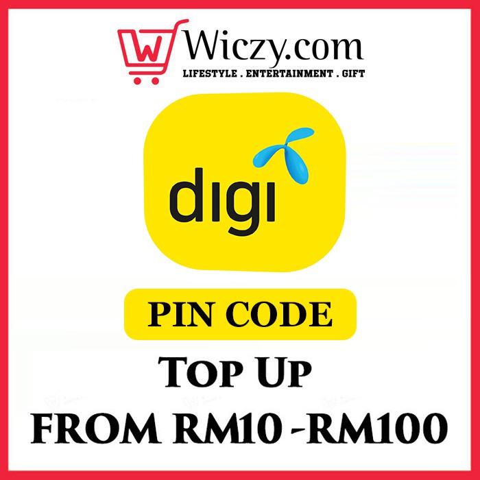 Digi Reload Top Up Pin Code Shopee Malaysia