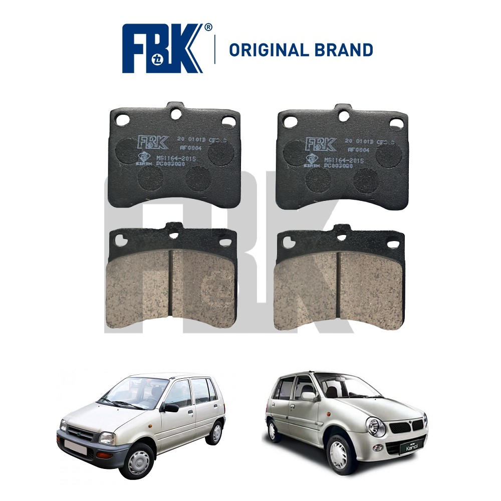 FBK Disc Brake Pad Front Perodua Kancil (Without Brake Shims