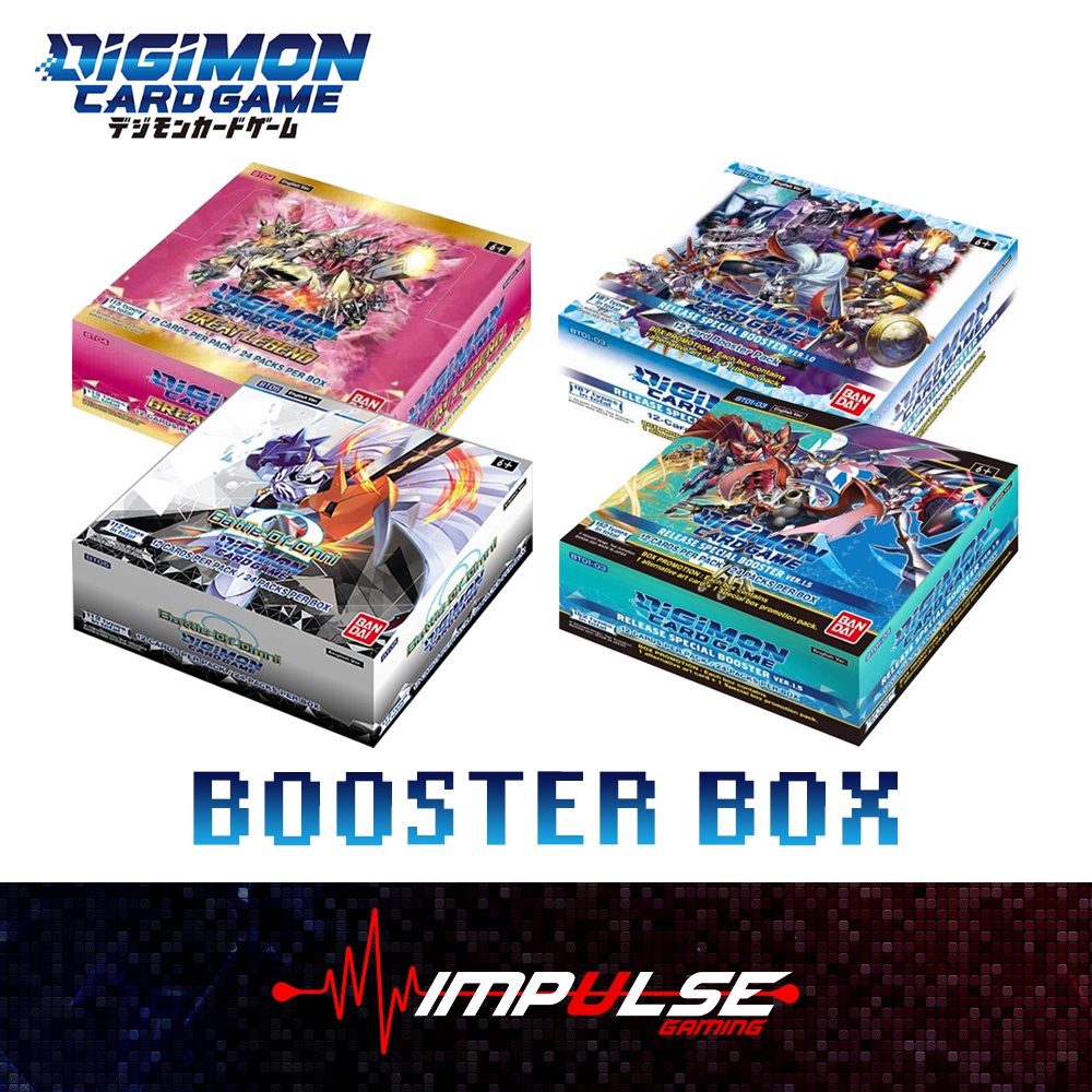 Digimon TCG Booster Box (BT01 / BT02 / BT03 / BT04 / BT05 / BT06