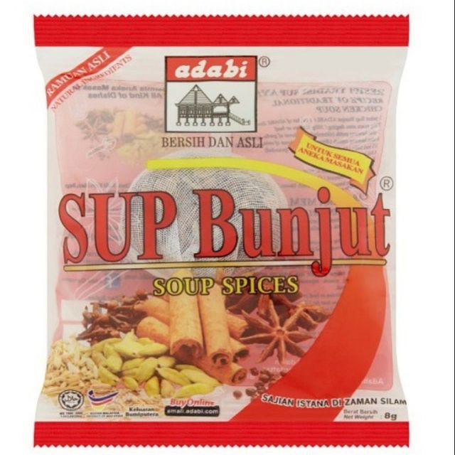 SUP BUNJUT ADABI /SOUP SPICES 8G | Shopee Malaysia