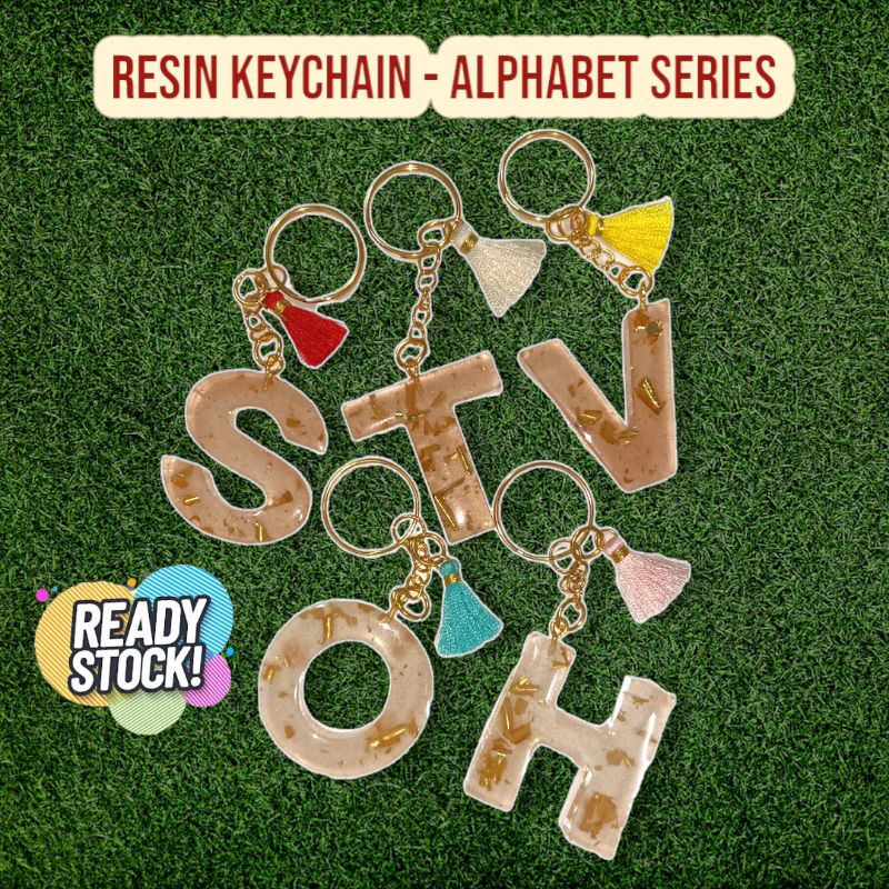 Resin Alphabet Keychain (READY STOCK) Shopee Malaysia