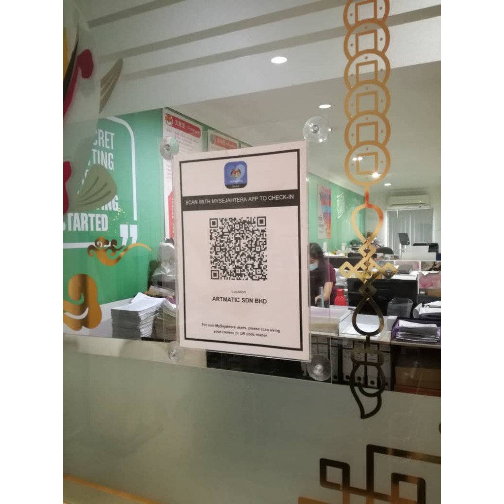 Ready Stock Qr Code Acrylic Display Shopee Malaysia