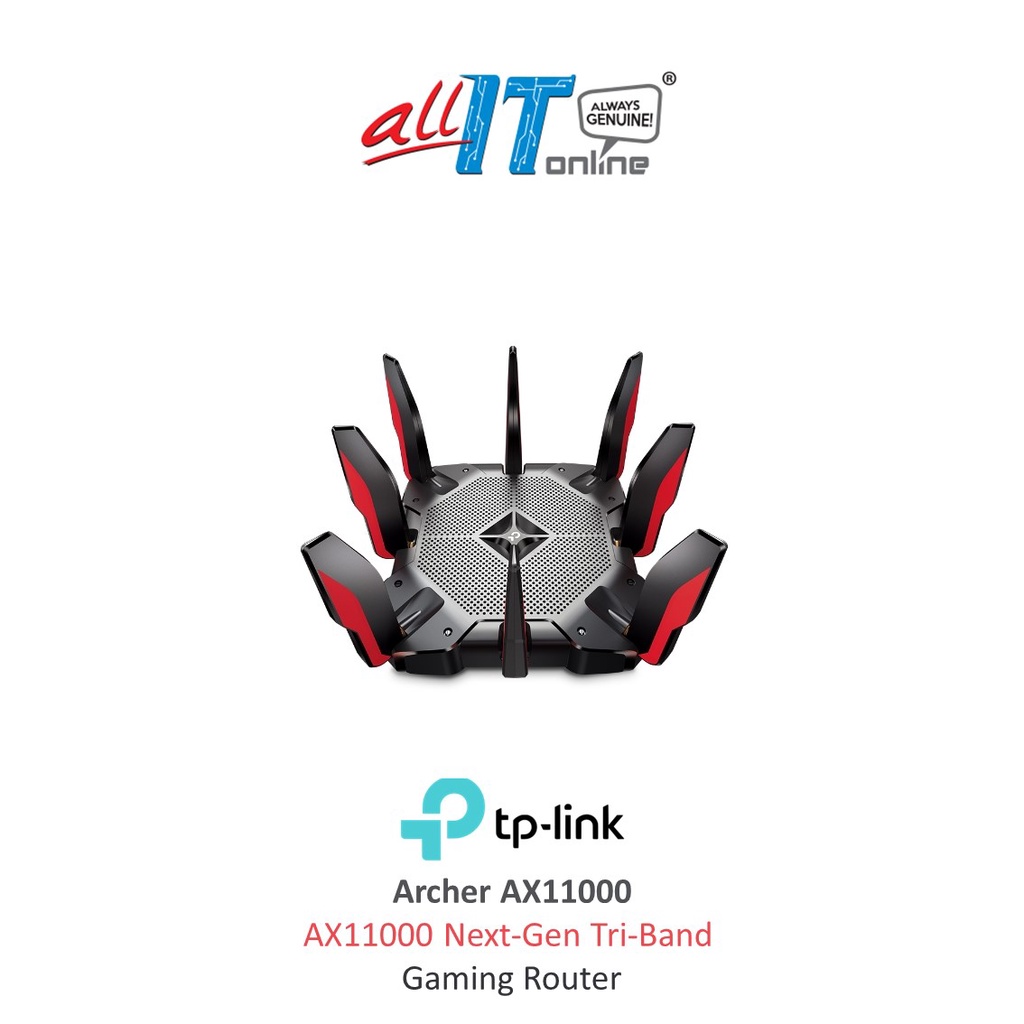 TP LINK Archer AX11000 WiFi 6 Tri Band Wireless Gigabit Gaming AX WiFi Router Shopee Malaysia