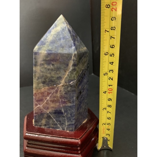 蓝纹石柱 Blue Agate Crystal Point