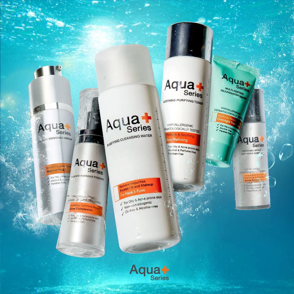 (aqua +) Aqua Series Plus Cleansing Water Scrub Toner Serum Essence