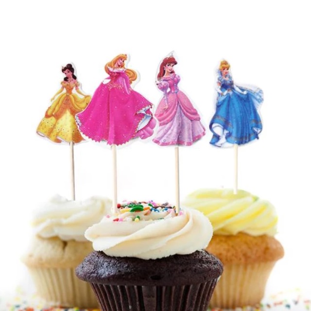 Disney Princess Cake Cupcake Topper 12pcs Shopee Malaysia