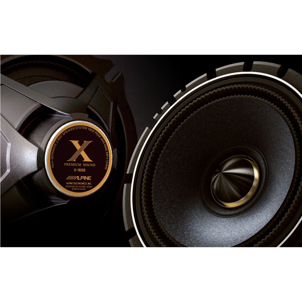 Alpine X 160S Premium 16cm separate 2 way speaker