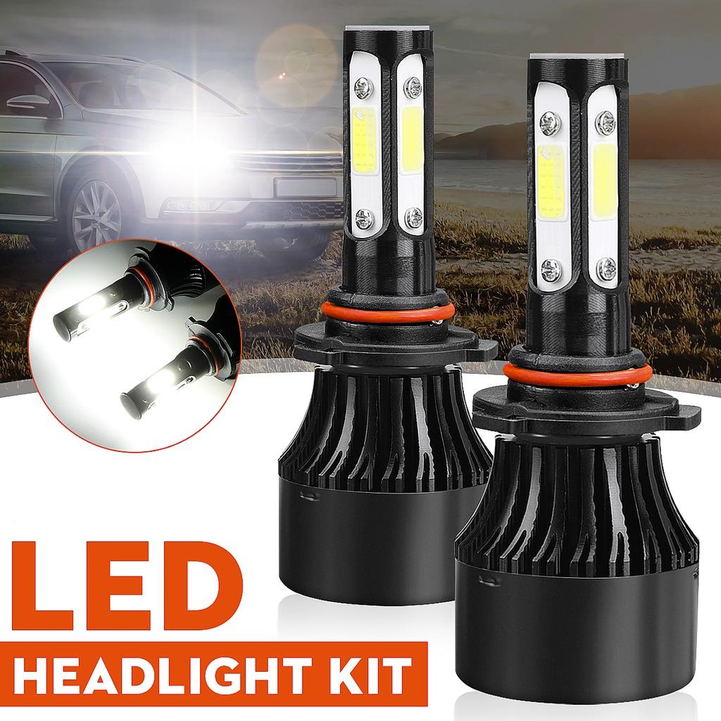 2Pcs Led Headlight Bulb 6500K Led Bulb 9006 H1 H3 H4 H7 H11 Focus Beam ...