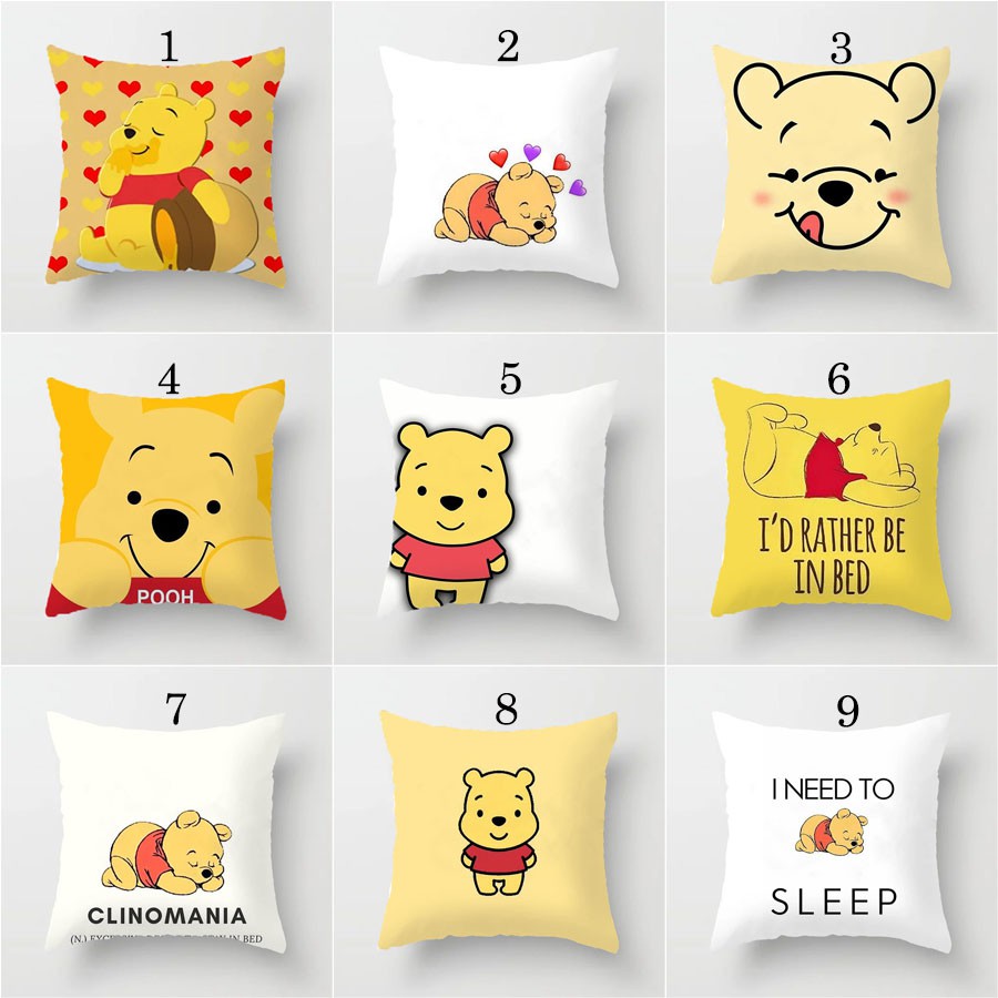 Disney Winnie The Pooh Throw Bantal Cushion Cover Car Home