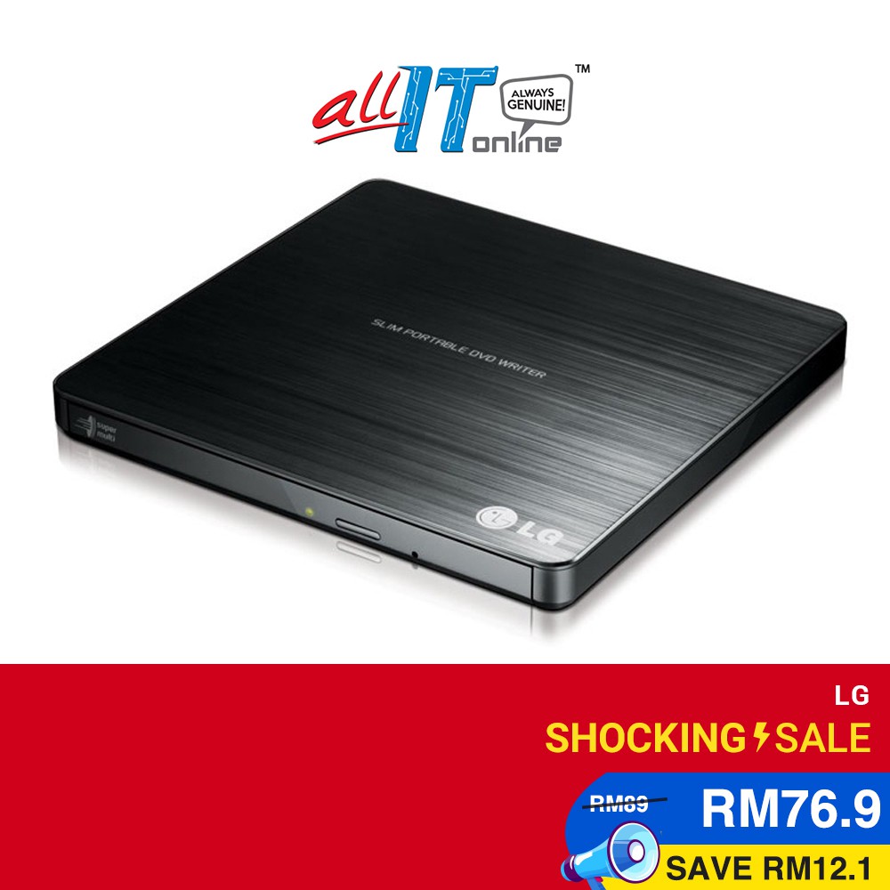 Lg Ultra Slim 8x Dvd Writer External 24x Internal Gp60nb50 Gh24nsb0 Nsc0 Nsd Shopee Malaysia