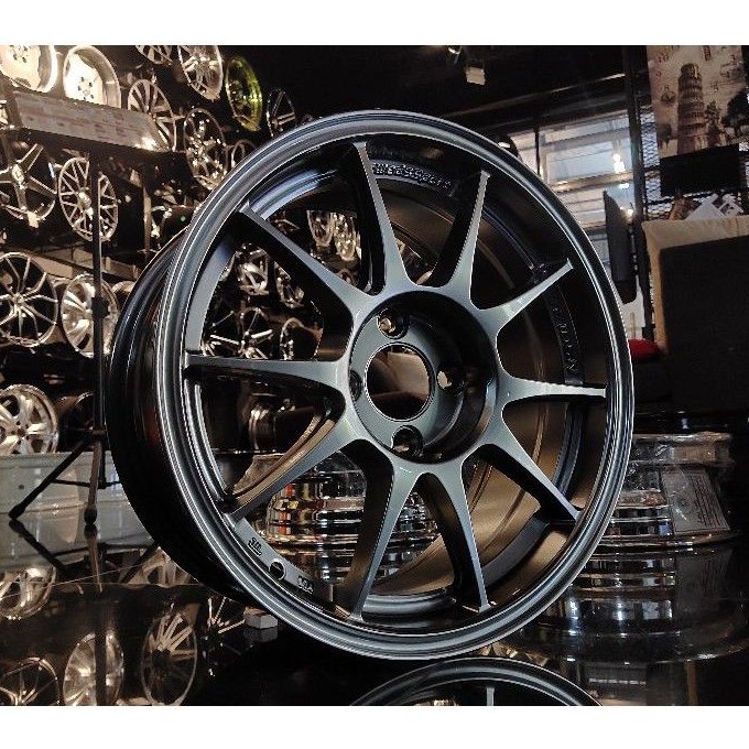 New Rim 15 Wedssport Tc105n Hyper Black Myvi Jazz City Vios Alza Flx Blm Vvt Wira