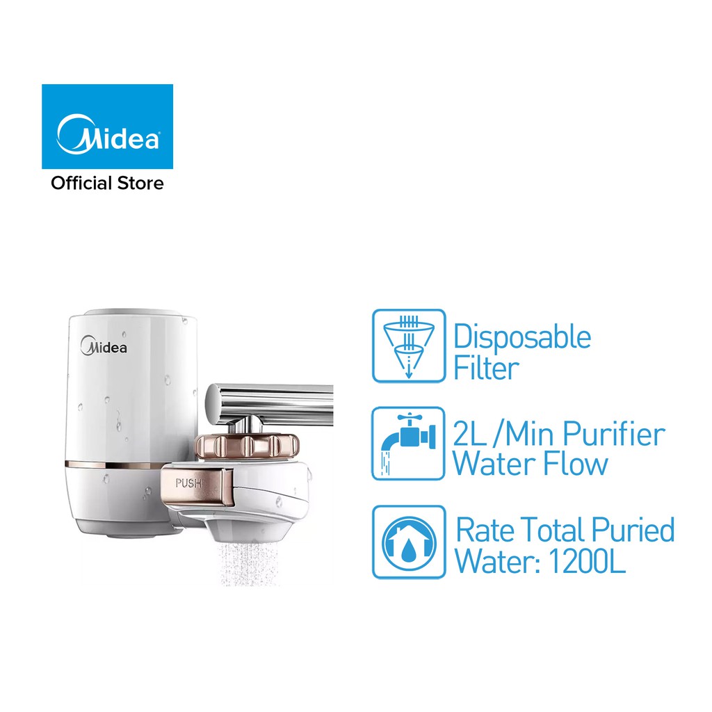 Midea MC122-2 Kitchen & Bathroom Faucet Water Purifier/ Water Tap Purifier