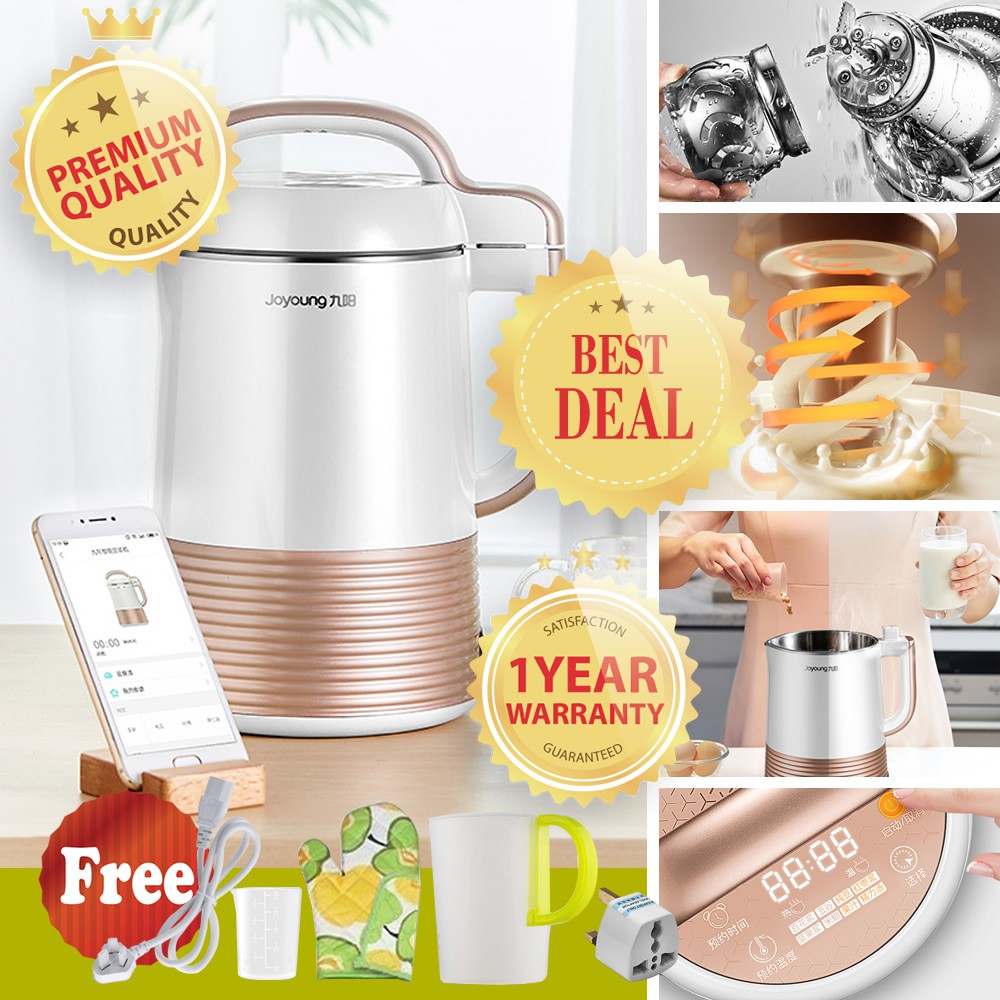 [1 YEAR WARRANTY, FREE GIFTS] Joyoung DJ13E-Q3 WIFI APP Control Smart Micro-fine Concentrated Sieve-free Soy Milk Maker