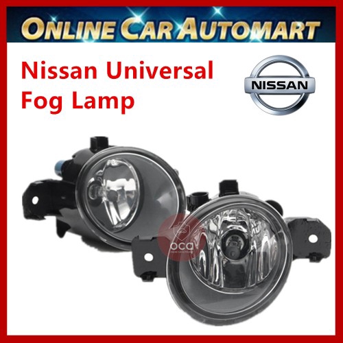 Nissan Universal Car Fog Light/ Fog Lamp OEM Fit 2 Pcs (White glass)