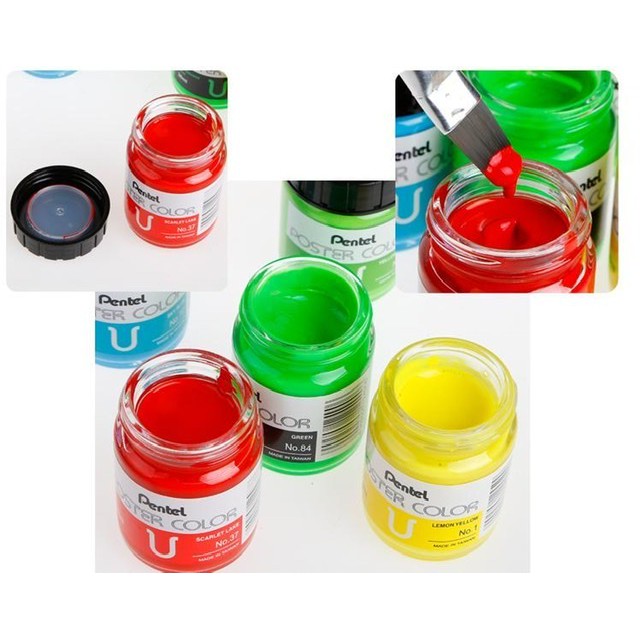 Pentel poster color U fluorescence WPU2T79D lemon we have a case of the  assorted one piece article on delivery date for priority 送料無料 単価365円 216セット  箱買い商品 一箱216セット ぺんてる ポスターカラーＵ蛍光 ＷＰＵ２Ｔ７９Ｄレモン 納期優先の為単品 ...