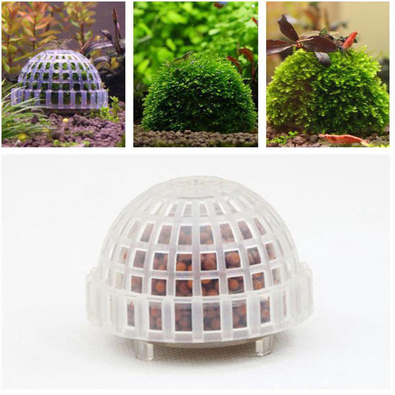 Plastic Diy Aquarium Moss Ball Decor Fish Tank Grass Moss Carrier