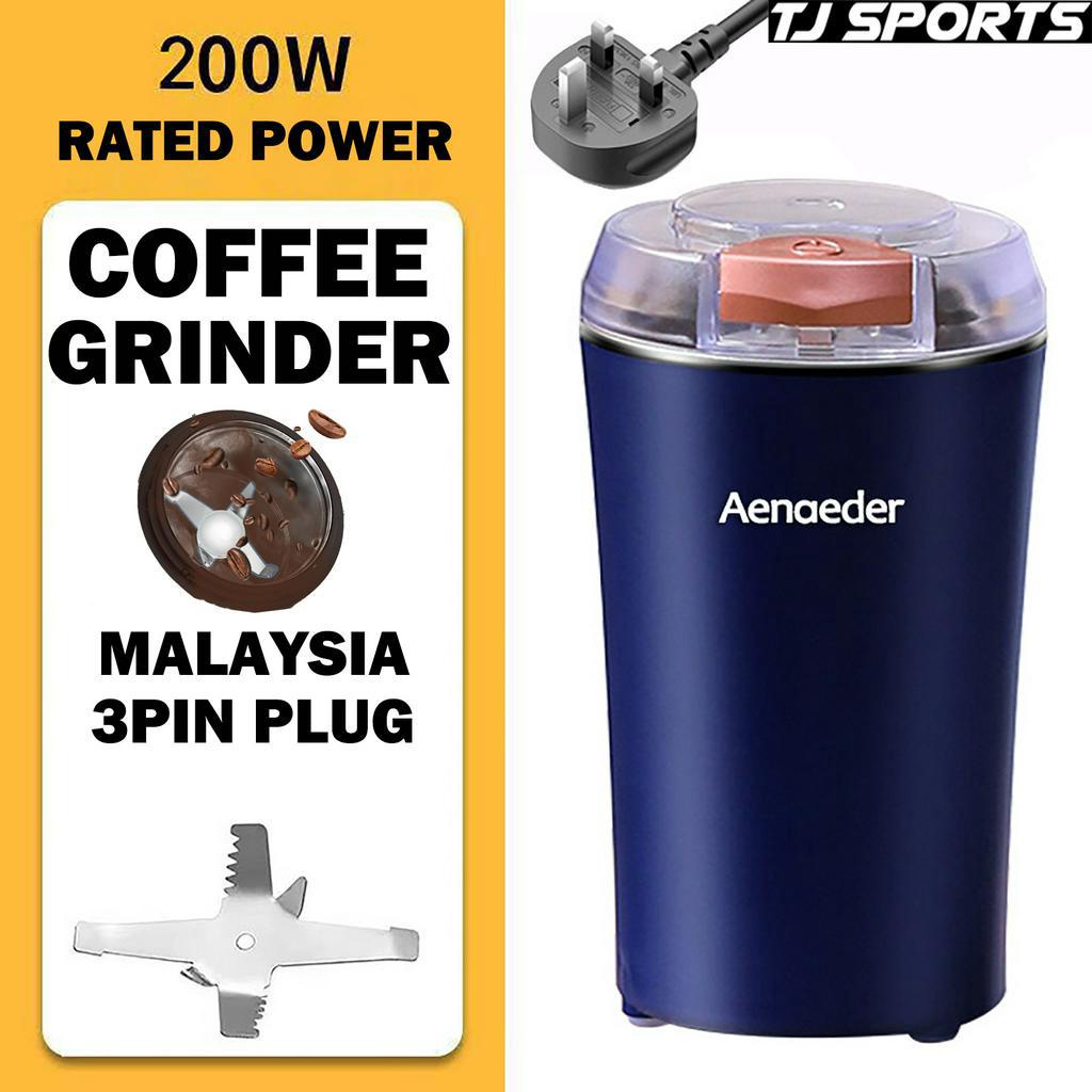 Electric Coffee Grinder Machine Mini Coffee Bean Mill Grinder Superfine Home Milling Spices Dry Mill Malaysia Plug