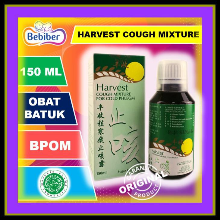 Harvest Cough Mixture 150ml / Cough Cough Medication / Bebiber Shopee
