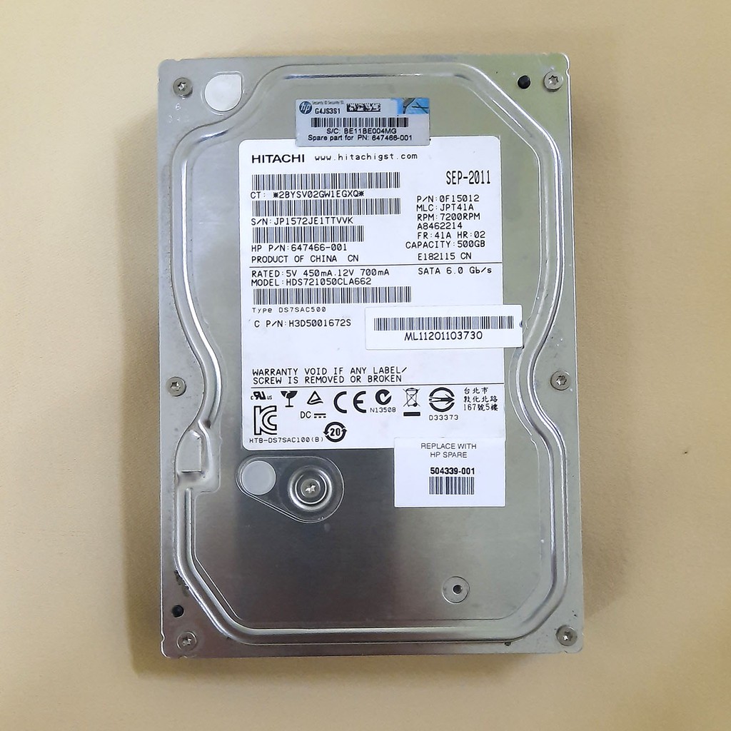 500GB Hitachi 7200 RPM DESKTOP HDD Sata 3.5 inch HDS721050CLA662 Hard ...