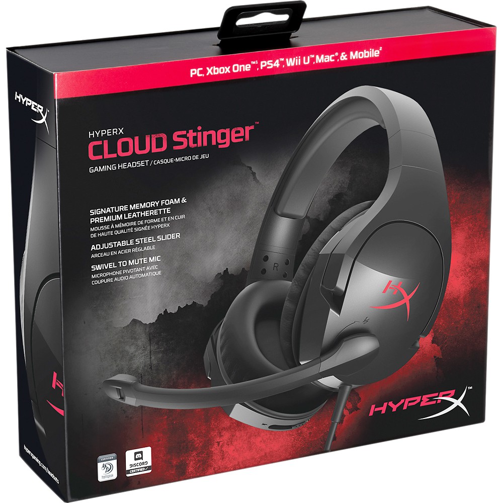 Kingston Hyperx Cloud Stinger Gaming Headset Hx Hscs Bk As