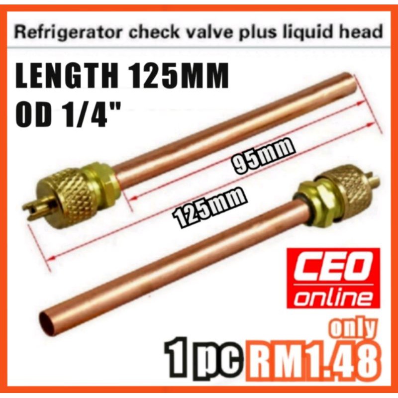 CEO 🇲🇾 Access Valve 1/4" Refrigerator Access Valve Aircond Access Valve