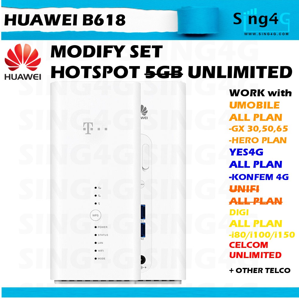 Modified Huawei B618 B618s 22d B618s 65d 4g Router Modified