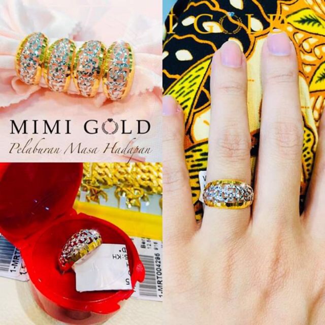 Cincin Emas 916 Original Design Lintah Gucci Shopee Malaysia