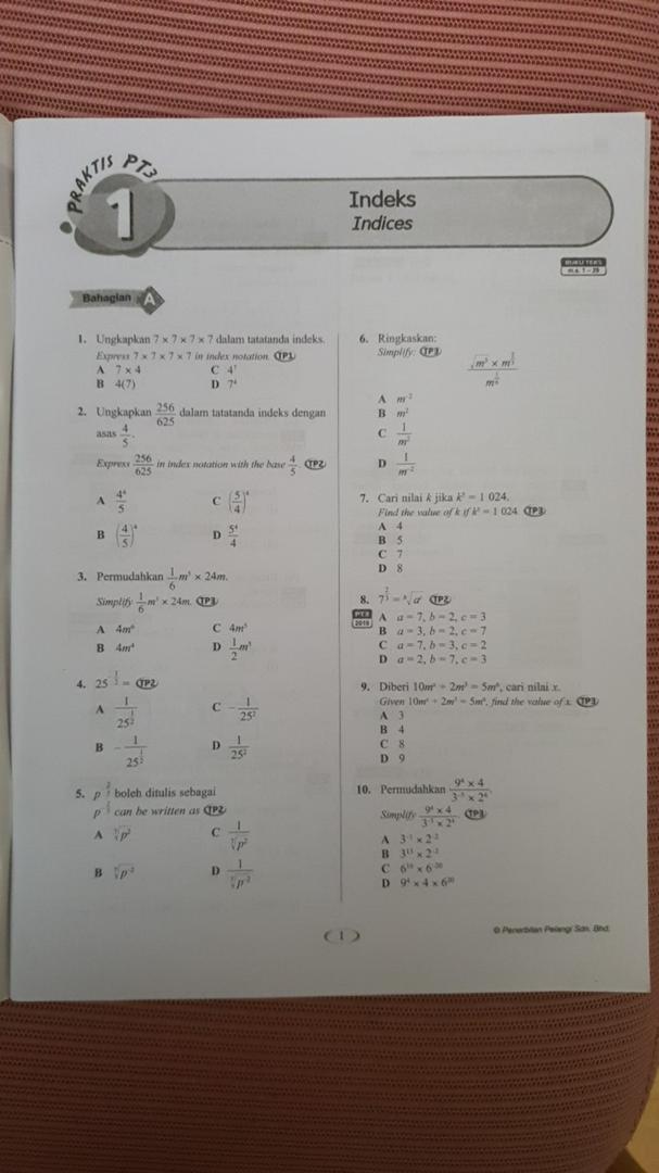 Topbooks Pelangi Praktis Hebat Pt3 Matematik Mathematics Tingkatan 3 Kssm Shopee Malaysia