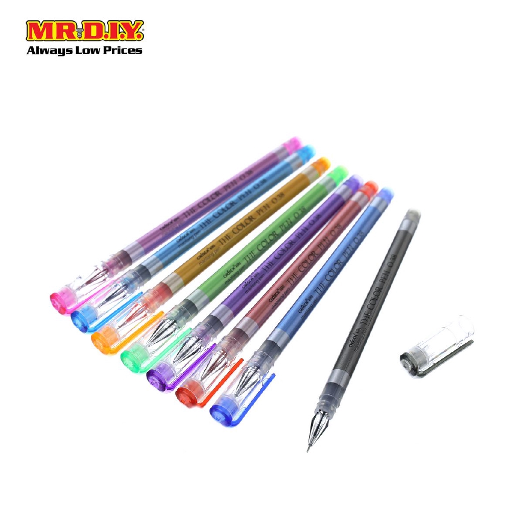 coloured gel ink pens