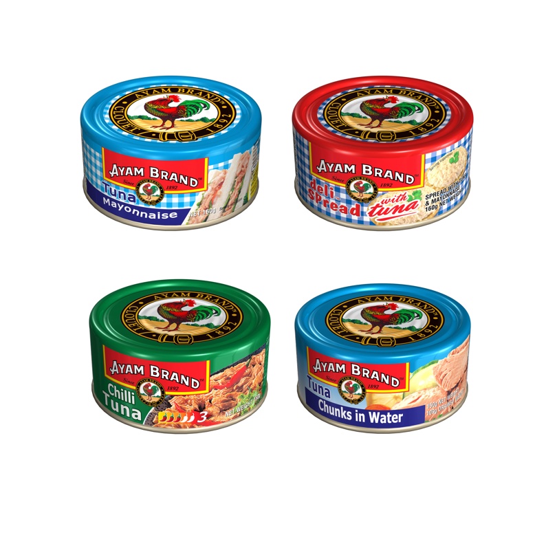 AYAM BRAND Chilli Tuna/ Tuna with Mayonaise/ Tuna Chunk in Water/ Tuna