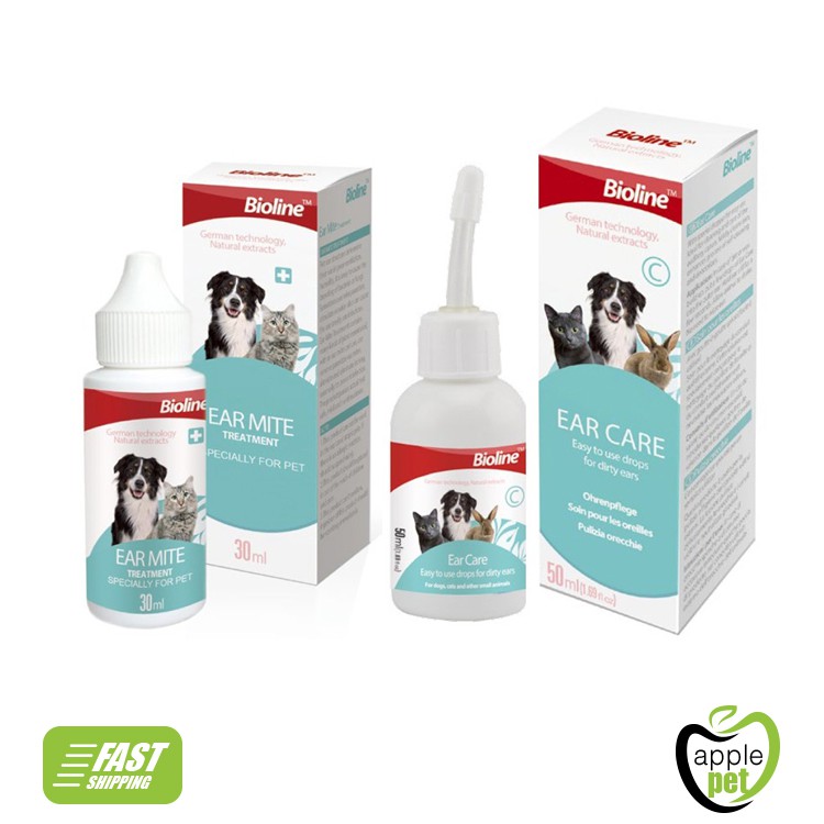 Bioline Ear Care For Pets 50ml - (ear Cleaner, Remove Odor, Kill 